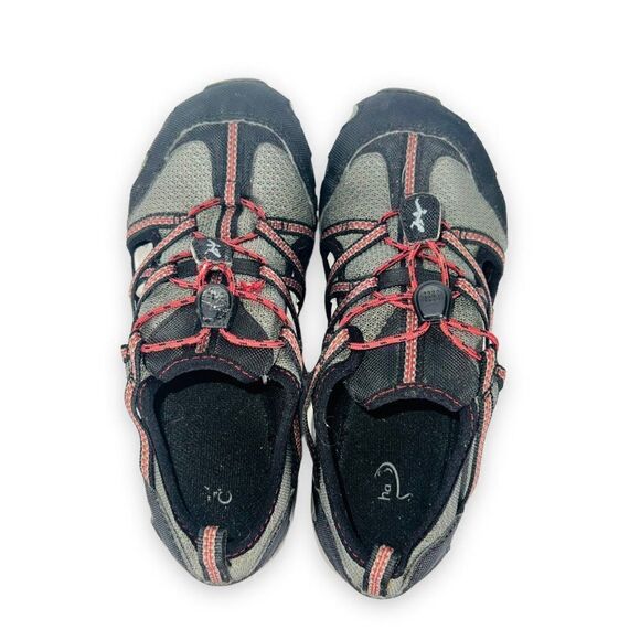 Chaco Outcross Outdoor Hiking Shoes Grey / Black / Red J180201 Youth 2 - Picture 12 of 12